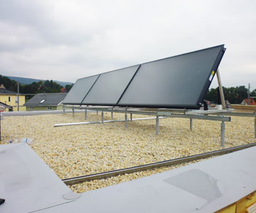 Solaranlage Warmwasser Heizung